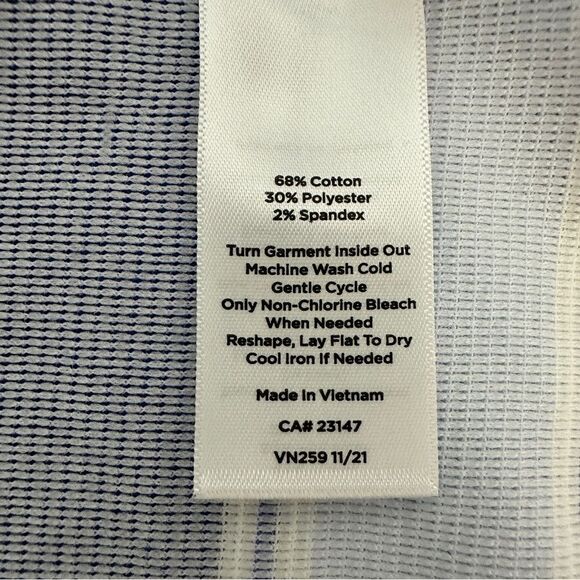 Talbots Sleeveless High Neck Tank Ribbed Bright Wide Stripes Stretchy. Size XS - Picture 5 of 5